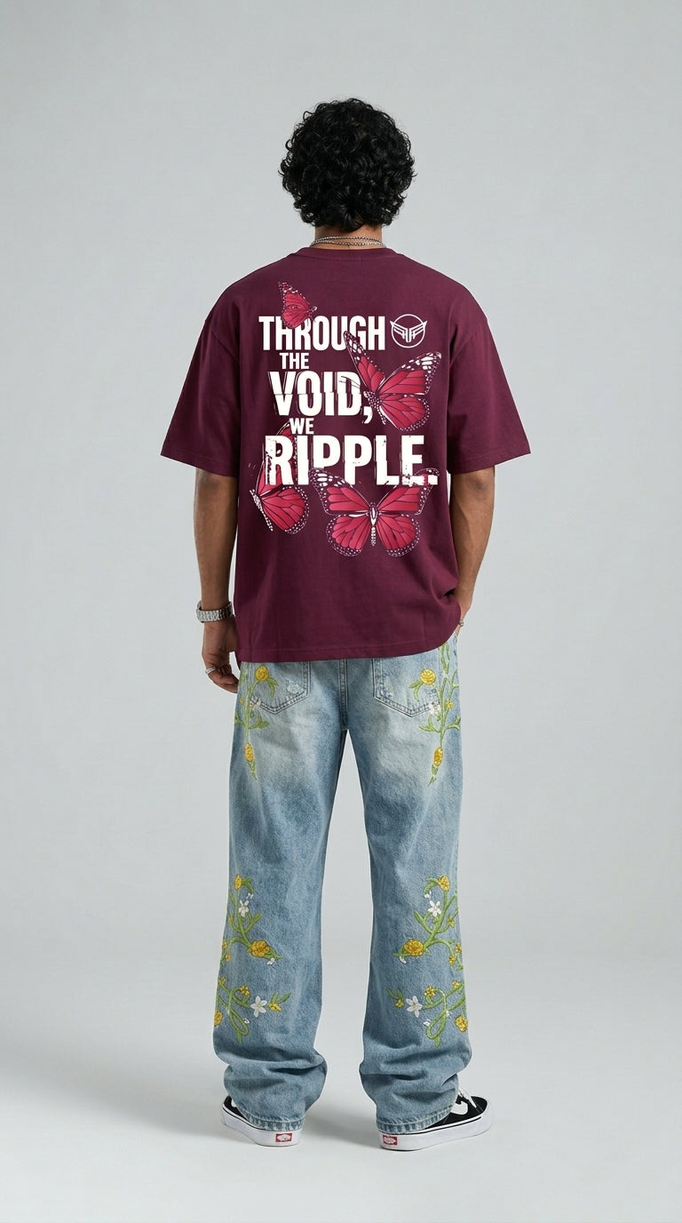 We Ripple Maroon T-Shirt
