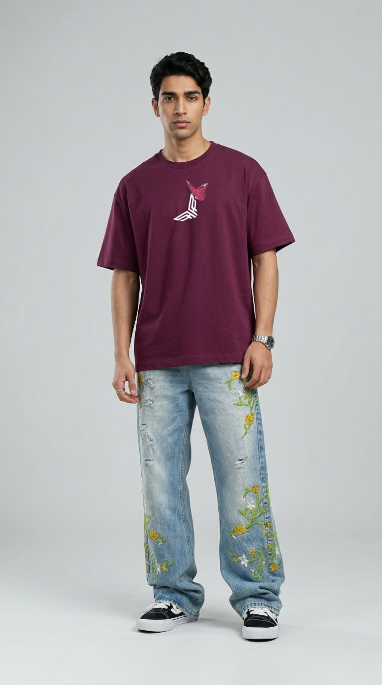 We Ripple Maroon T-Shirt