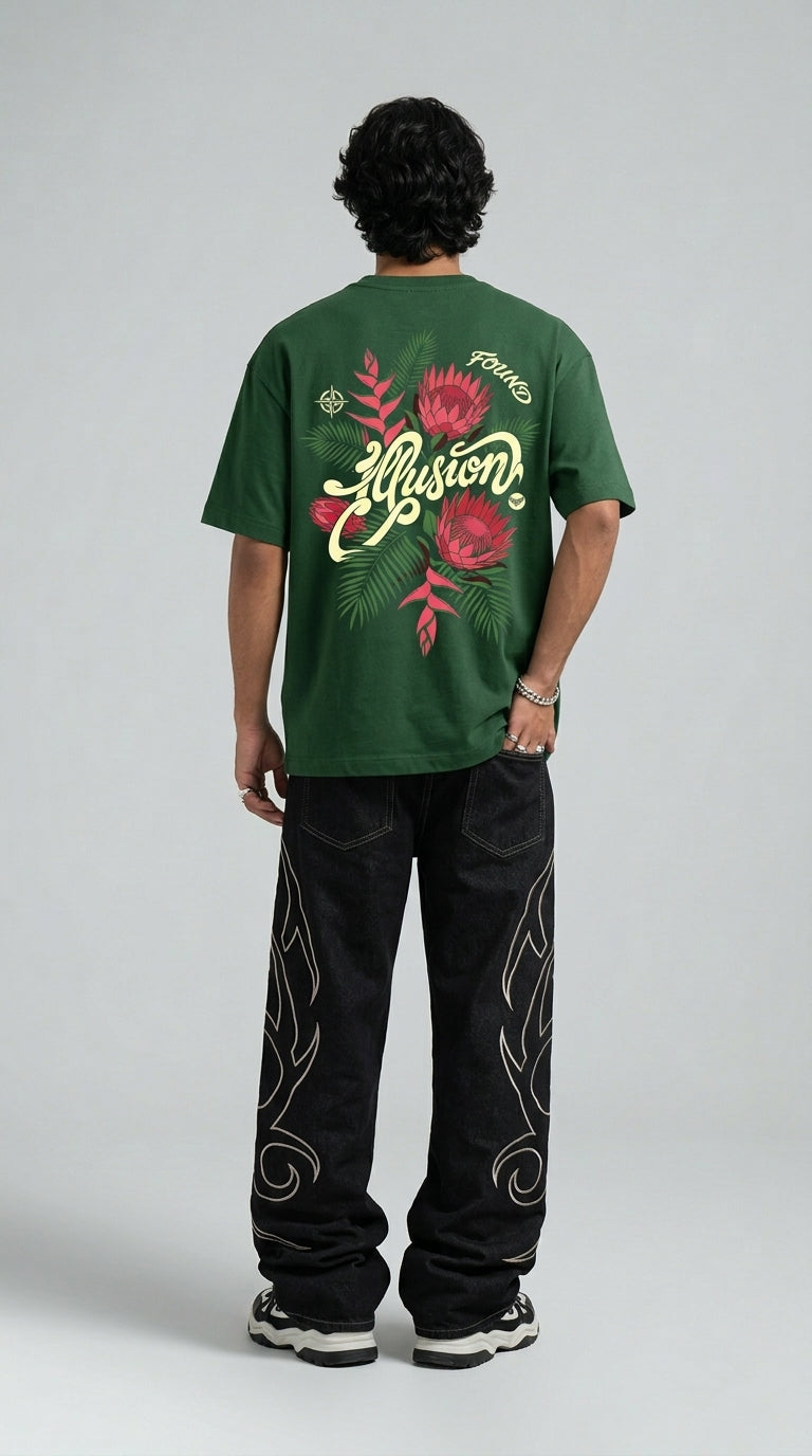 Illusion Bottle Green T-Shirt