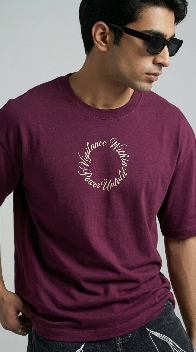 Untold Power Maroon T-Shirt