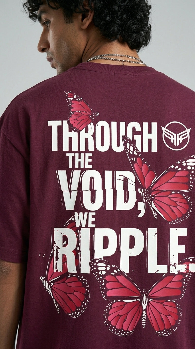 We Ripple Maroon T-Shirt