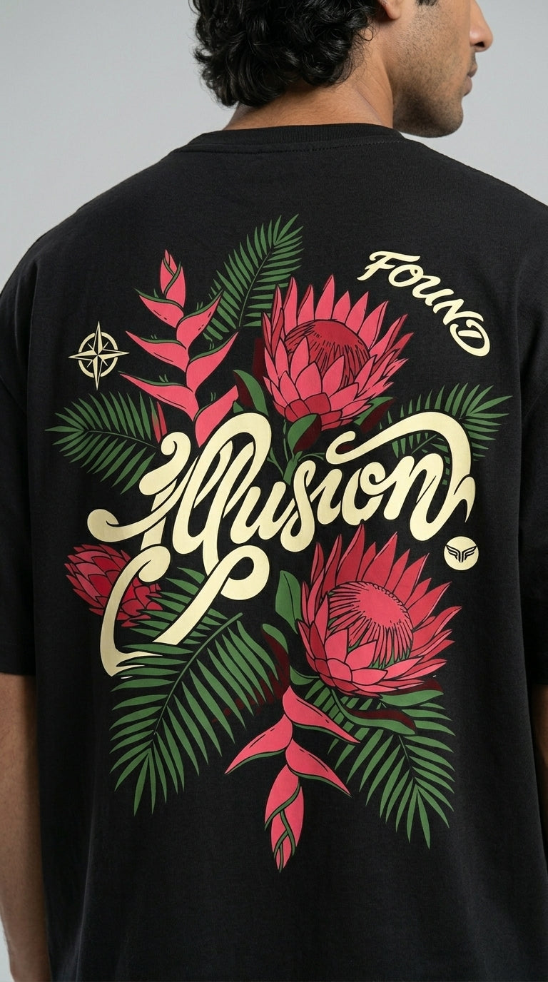 Illusion Black T-Shirt