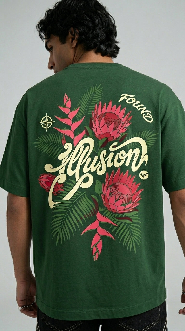 Illusion Bottle Green T-Shirt